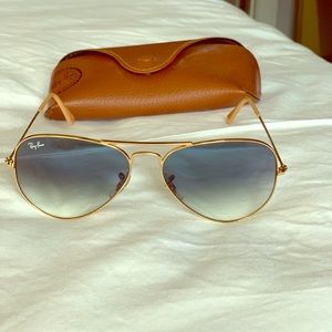 Ray-Ban Aviator Gradient Blue/Gold